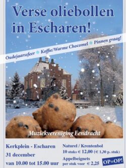 Oliebollenverkoop op 31 december in Escharen
