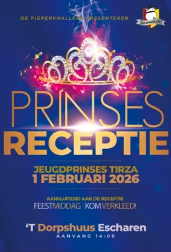 Receptie Jeugdprinses Tirza!