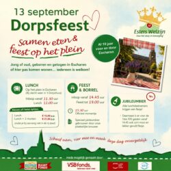 🎉 13 september: Samen eten & feest op het plein! 🎉